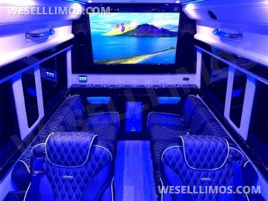 2023 AWD Matte Black Maybach Trim Leather Heat/Cool/Massage Seats Limo Auto Elite MB Sprinter - Sprinter for Sale in Elkhart, IN - Photo 28