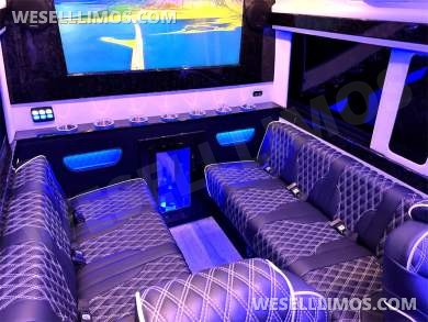2023 AWD Matte Black Maybach Trim Leather Heat/Cool/Massage Seats Limo Auto Elite MB Sprinter - Sprinter for Sale in Elkhart, IN - Photo 30