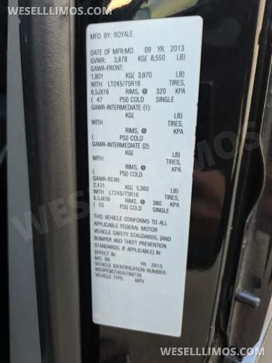 2013 Royale Mercedes-Benz Sprinter Limousine 10 Passenger - Sprinter for Sale in Erie, PA - Photo 12