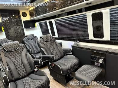2024 Road Jet Limousine 9 Passenger with Removable Bathroom Auto Elite Mercedes-Benz Sprinter - Sprinter for Sale in Elkhart, IN - Photo 12