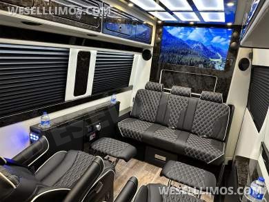 2024 Road Jet Limousine 9 Passenger with Removable Bathroom Auto Elite Mercedes-Benz Sprinter - Sprinter for Sale in Elkhart, IN - Photo 22