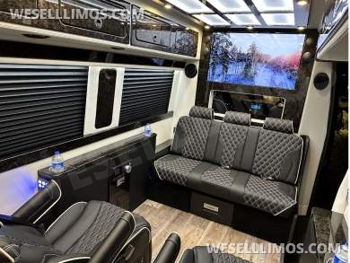 2024 Road Jet Limousine 9 Passenger with Removable Bathroom Auto Elite Mercedes-Benz Sprinter - Sprinter for Sale in Elkhart, IN - Photo 23