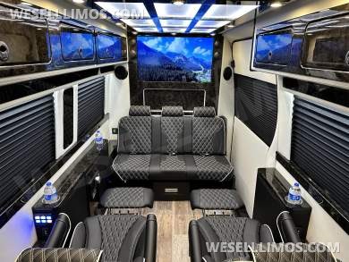 2024 Road Jet Limousine 9 Passenger with Removable Bathroom Auto Elite Mercedes-Benz Sprinter - Sprinter for Sale in Elkhart, IN - Photo 30