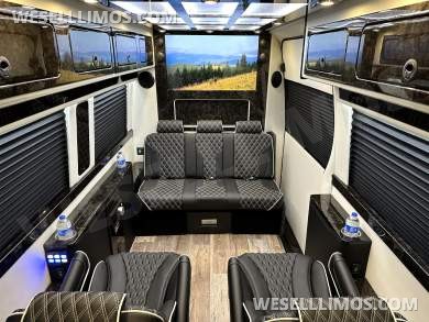 2024 Road Jet Limousine 9 Passenger with Removable Bathroom Auto Elite Mercedes-Benz Sprinter - Sprinter for Sale in Elkhart, IN - Photo 31