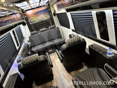 2024 Road Jet Limousine 9 Passenger with Removable Bathroom Auto Elite Mercedes-Benz Sprinter - Sprinter for Sale in Elkhart, IN - Photo 32