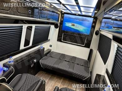 2024 Road Jet Limousine 9 Passenger with Removable Bathroom Auto Elite Mercedes-Benz Sprinter - Sprinter for Sale in Elkhart, IN - Photo 38