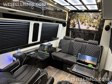 2024 Road Jet Limousine 9 Passenger with Removable Bathroom Auto Elite Mercedes-Benz Sprinter - Sprinter for Sale in Elkhart, IN - Photo 44