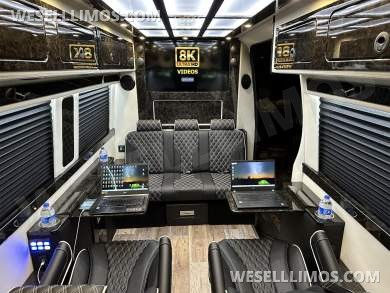 2024 Road Jet Limousine 9 Passenger with Removable Bathroom Auto Elite Mercedes-Benz Sprinter - Sprinter for Sale in Elkhart, IN - Photo 45