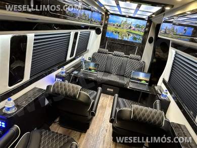 2024 Road Jet Limousine 9 Passenger with Removable Bathroom Auto Elite Mercedes-Benz Sprinter - Sprinter for Sale in Elkhart, IN - Photo 46