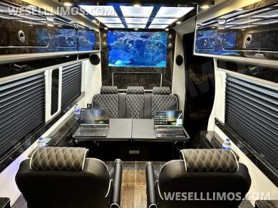 2024 Road Jet Limousine 9 Passenger with Removable Bathroom Auto Elite Mercedes-Benz Sprinter - Sprinter for Sale in Elkhart, IN - Photo 54