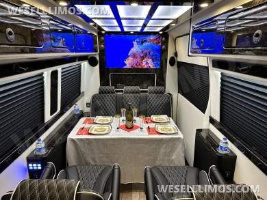 2024 Road Jet Limousine 9 Passenger with Removable Bathroom Auto Elite Mercedes-Benz Sprinter - Sprinter for Sale in Elkhart, IN - Photo 55