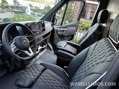 2024 Road Jet Limousine 9 Passenger with Removable Bathroom Auto Elite Mercedes-Benz Sprinter - Sprinter for Sale in Elkhart, IN - Photo 60