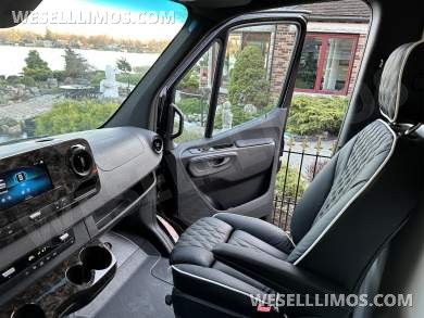 2024 Road Jet Limousine 9 Passenger with Removable Bathroom Auto Elite Mercedes-Benz Sprinter - Sprinter for Sale in Elkhart, IN - Photo 61