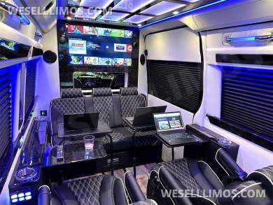 2024 AMG Elegance Trim Road Liner Limousine 15 Passenger Auto Elite Mercedes-Benz Sprinter - Sprinter for Sale in Elkhart, IN - Photo 12