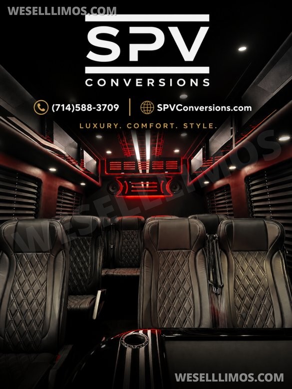 2025 Mercedes-Benz Sprinter 3500 XD Executive Shuttle for Sale in Anaheim, CA - Main Photo