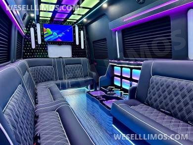 2025 Global Motor Coach Mercedes-Benz Sprinter 3500 - Double J Seat Model Limo Bus - Limo Bus for Sale in Erie, PA - Photo 7