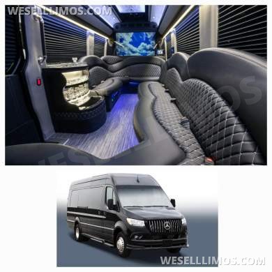 2025 Mercedes-Benz Sprinter 3500 Series Extended Limo Bus for Sale in Springfield, MO